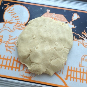 Spookadoodle Snickerdoodle - Dough on Halloween Mat