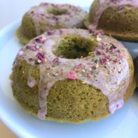 Matcha Green Tea & Rose Donuts